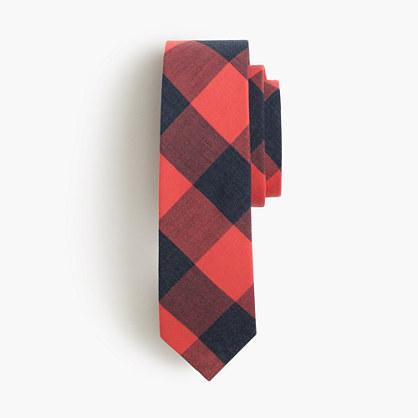 J.Crew Boys' cotton tie in red gingham