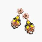 J.Crew Botanical embroidered earrings