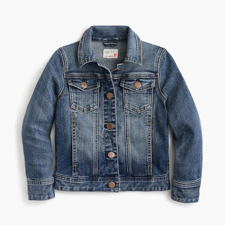 J.Crew Girls' stretch denim jacket
