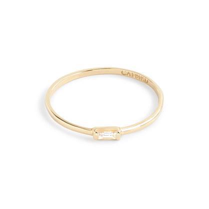 J.Crew Catbird™ 14k gold diamond baguette ring