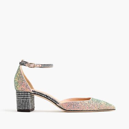 J.Crew Avery glittery tweed pumps