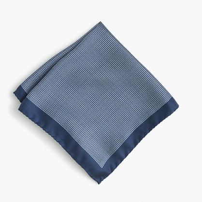 J.Crew Silk pocket square in micro-houndstooth