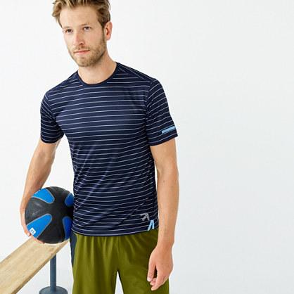J.Crew New Balance® for J.Crew cooling workout T-shirt in stripe