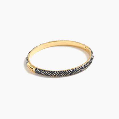 J.Crew Enamel chevron clamp bracelet