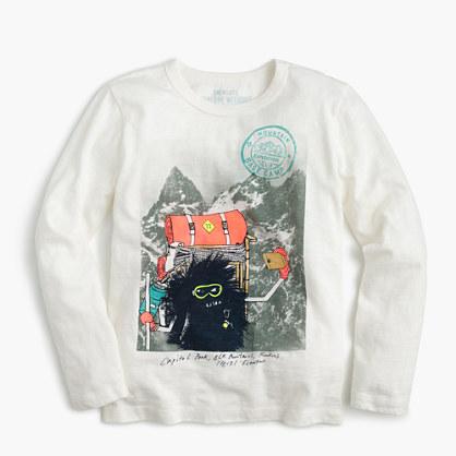 J.Crew Boys' long-sleeve Max the Monster hiking T-shirt