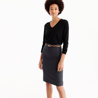 J.Crew Pencil skirt in Italian Super 120s wool