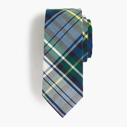 J.Crew Boys' cotton tie in tartan