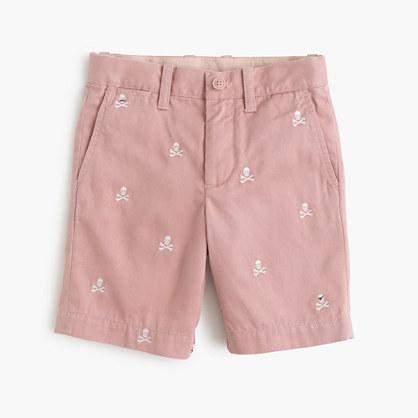 J.Crew Boys' critter Stanton short in glow-in-the-dark skulls and crossbones