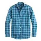 J.Crew Slim Secret Wash shirt in large two-color gingham
