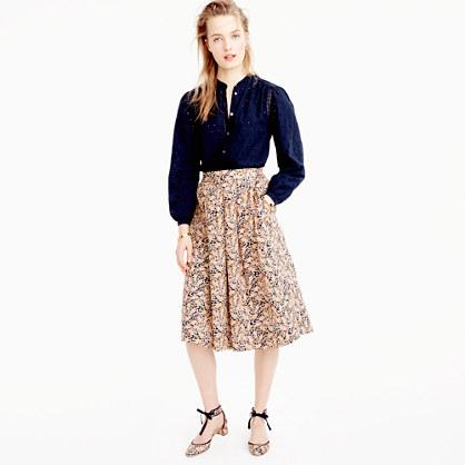 J.Crew Drake's® for J.Crew skirt in giraffe print