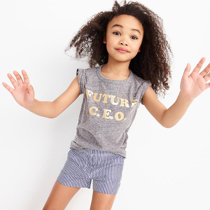 J.Crew Girls' future CEO T-shirt