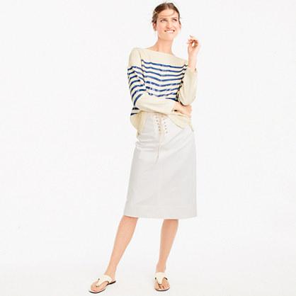 J.Crew Sailor tie skirt