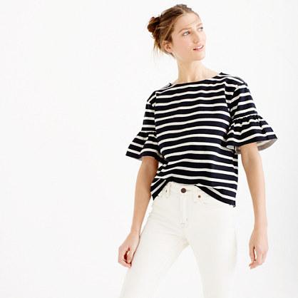 J.Crew Ruffle-sleeve top