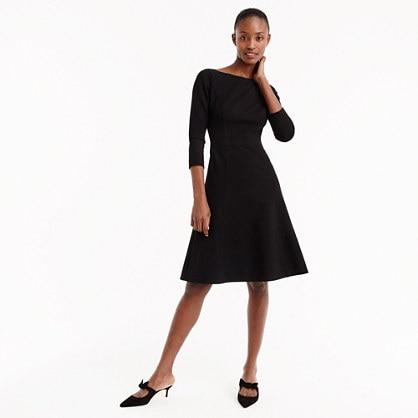 J.Crew Fit and flare sheath dress in stretch ponte