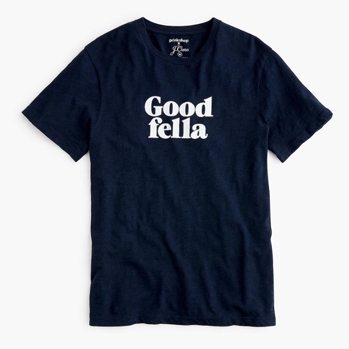J.Crew prinkshop for J.Crew Good fella graphic T-shirt