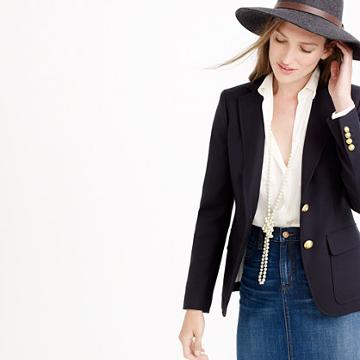 J.Crew Petite Rhodes blazer in Comero wool