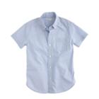 J.Crew boys' Secret Wash short-sleeve end-on-end shirt