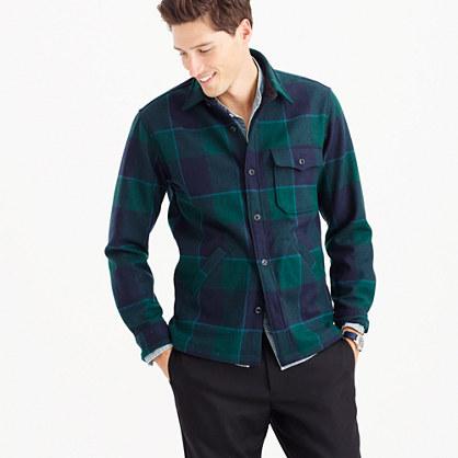 J.Crew Wallace & Barnes shirt-jacket in wool nightwatchmen plaid