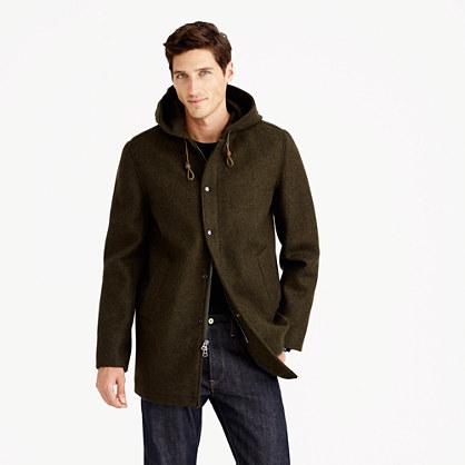 J.Crew Hooded coach's jacket in wool