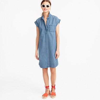 J.Crew Short-sleeve chambray shirtdress