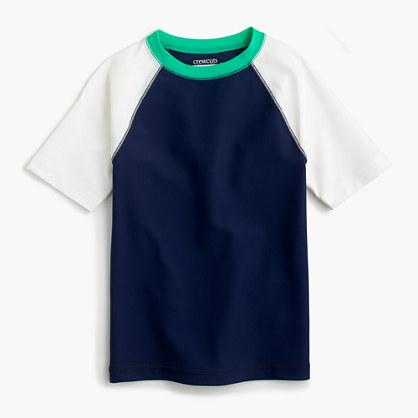 J.Crew Boys' short-sleeve colorblock rash guard