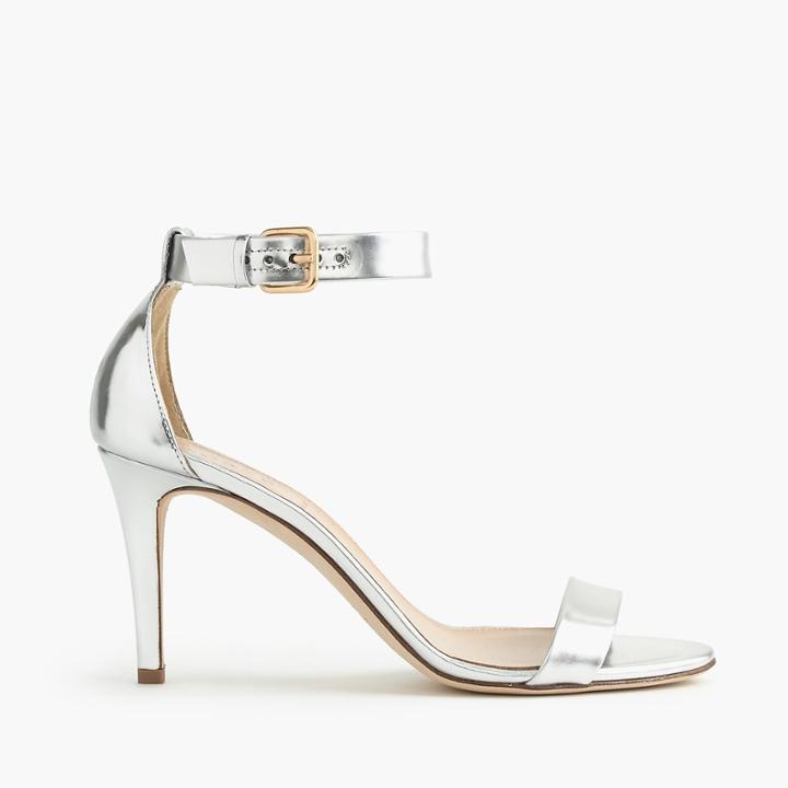 J.Crew Mirror metallic high-heel sandals