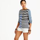 J.Crew Patchwork-striped T-shirt