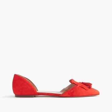 J.Crew Suede d'Orsay loafer flats