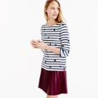 J.Crew Boatneck T-shirt in dotted stripes