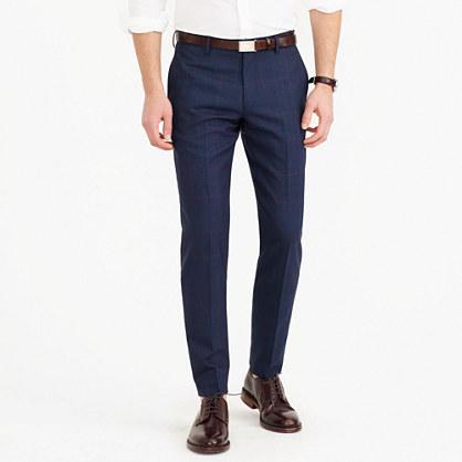 J.Crew Ludlow suit pant in windowpane Italian wool