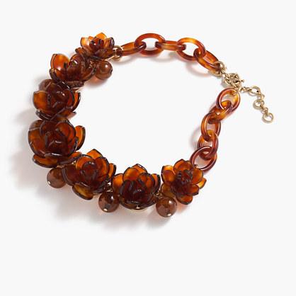 J.Crew Floral lei necklace