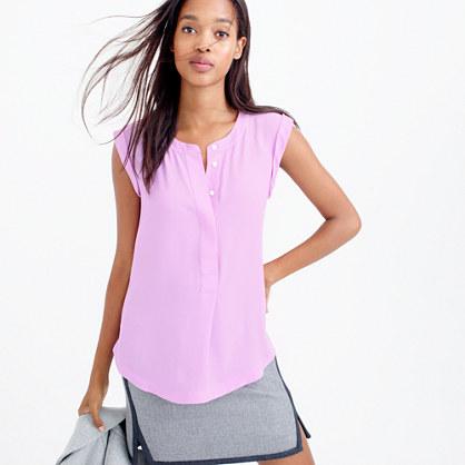 J.Crew Sleeveless drapey popover shirt