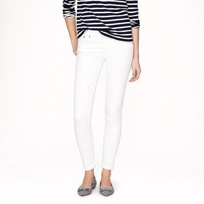 J.Crew Stretch toothpick jean in white