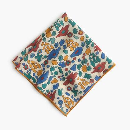 J.Crew Drake's® Italian wool-silk pocket square in Southwestern print