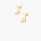 J.Crew Demi-fine 14k gold-plated double-orb earrings