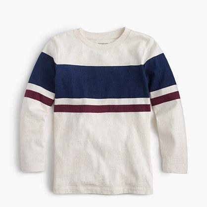 J.Crew Boys' long-sleeve double-striped slub T-shirt