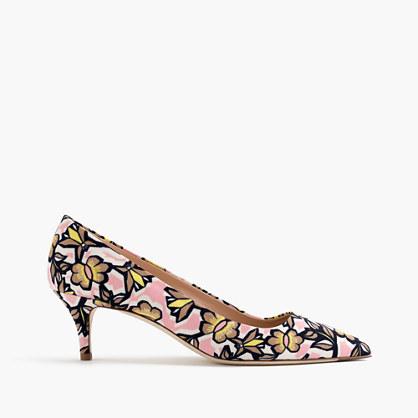 J.Crew Floral burst Dulci kitten heels
