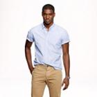 J.Crew Secret Wash short-sleeve end-on-end shirt