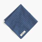 J.Crew The Hill-side&reg; selvedge chambray pocket square in double stripe