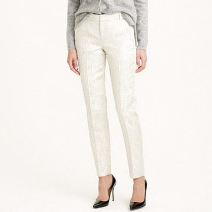 J.Crew Maddie pant in metallic matelassé