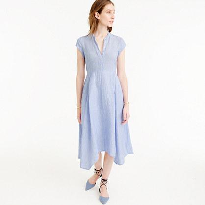 J.Crew Short-sleeve shirtdress in linen