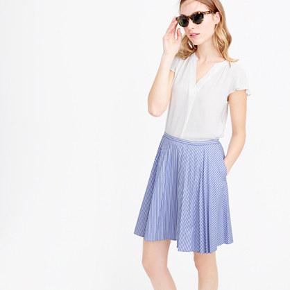 J.Crew Flouncy striped skirt