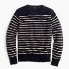 J.Crew Lambswool crewneck sweater in stripe
