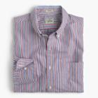 J.Crew Secret Wash shirt in red and blue stripes