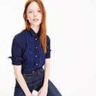 J.Crew Button-up shirt in embroidered cotton poplin