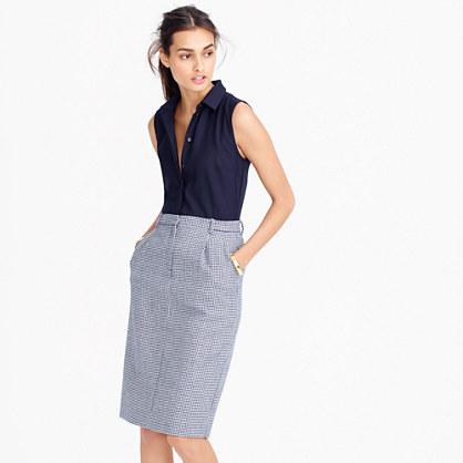 J.Crew Two-piece shirtdress in microhoundstooth