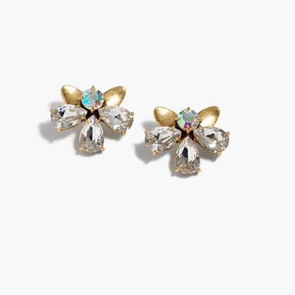 J.Crew Crystal blossom earrings
