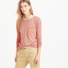 J.Crew Long-sleeve garment-dyed pocket T-shirt