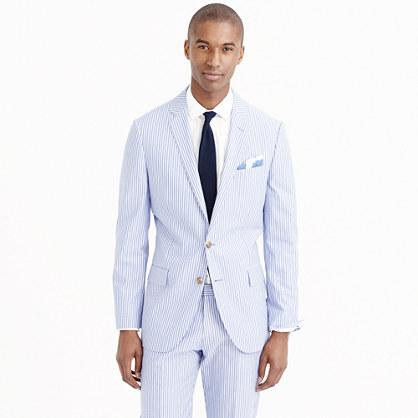 J.Crew Ludlow suit jacket in engineer-striped cotton
