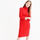 J.Crew Cable turtleneck sweater-dress